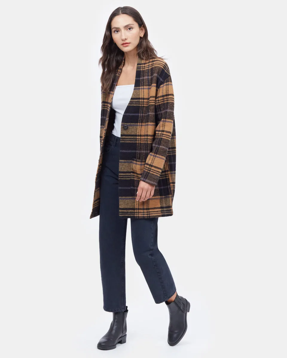 Flannel Cocoon Cardigan