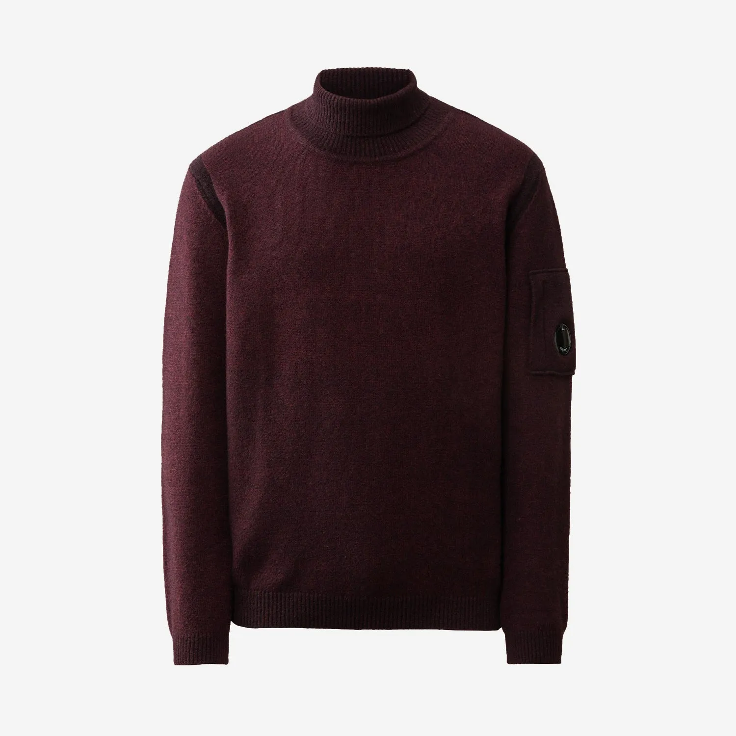 Fleece Knit Vanise Turtleneck Sweater - Potent Purple/Black