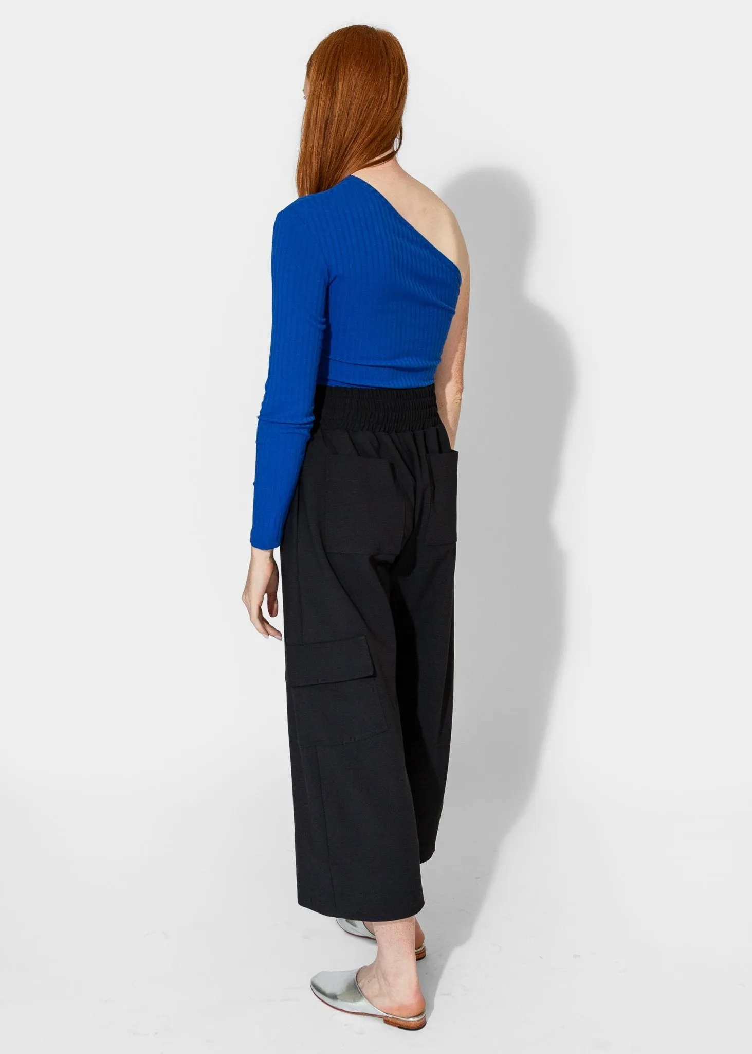 Gathered Culottes in Black