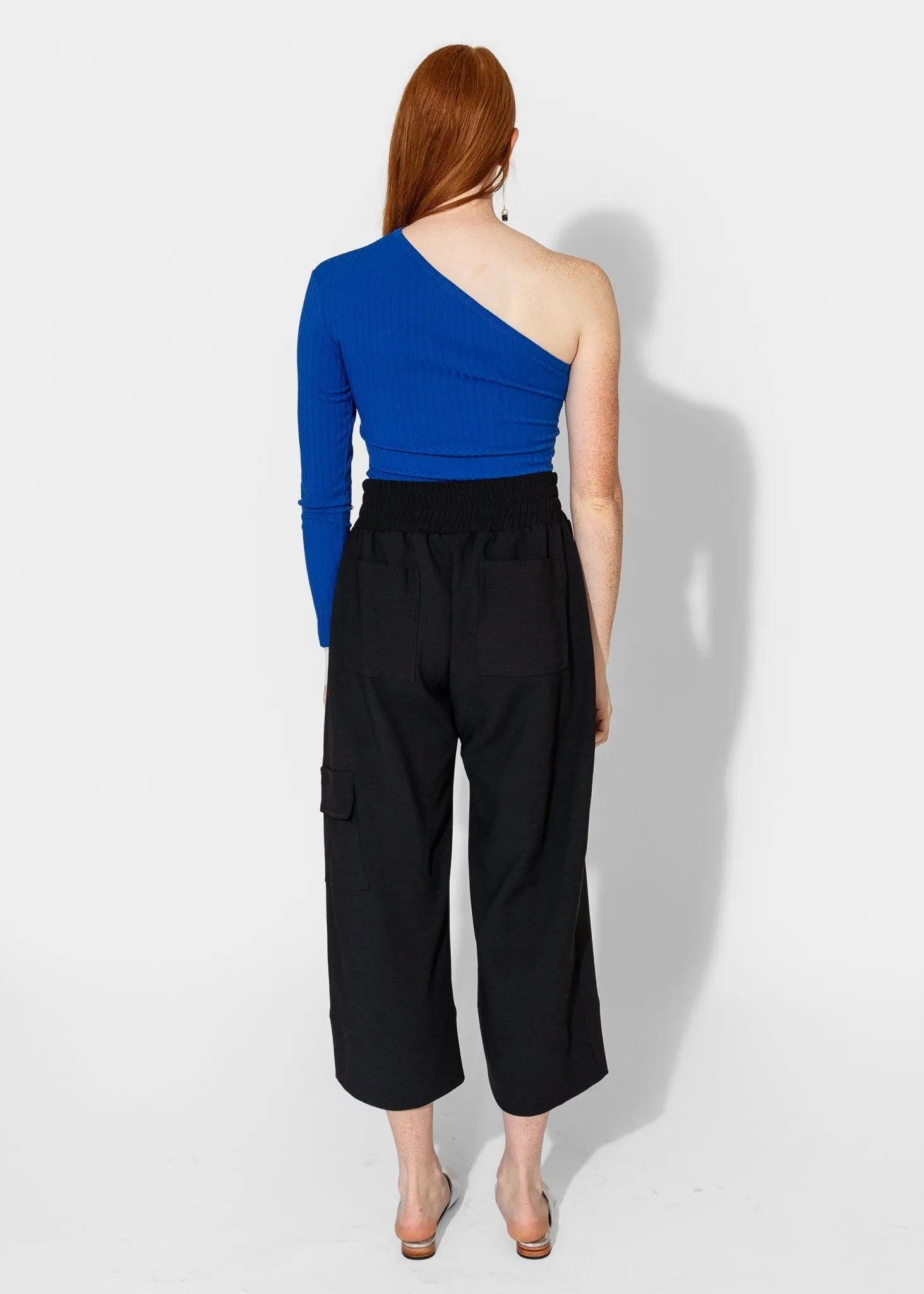 Gathered Culottes in Black