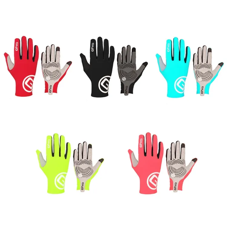 GIYO S-02 Bike Riding Long-finger Gloves, Size:S(Fluorescent Yellow)