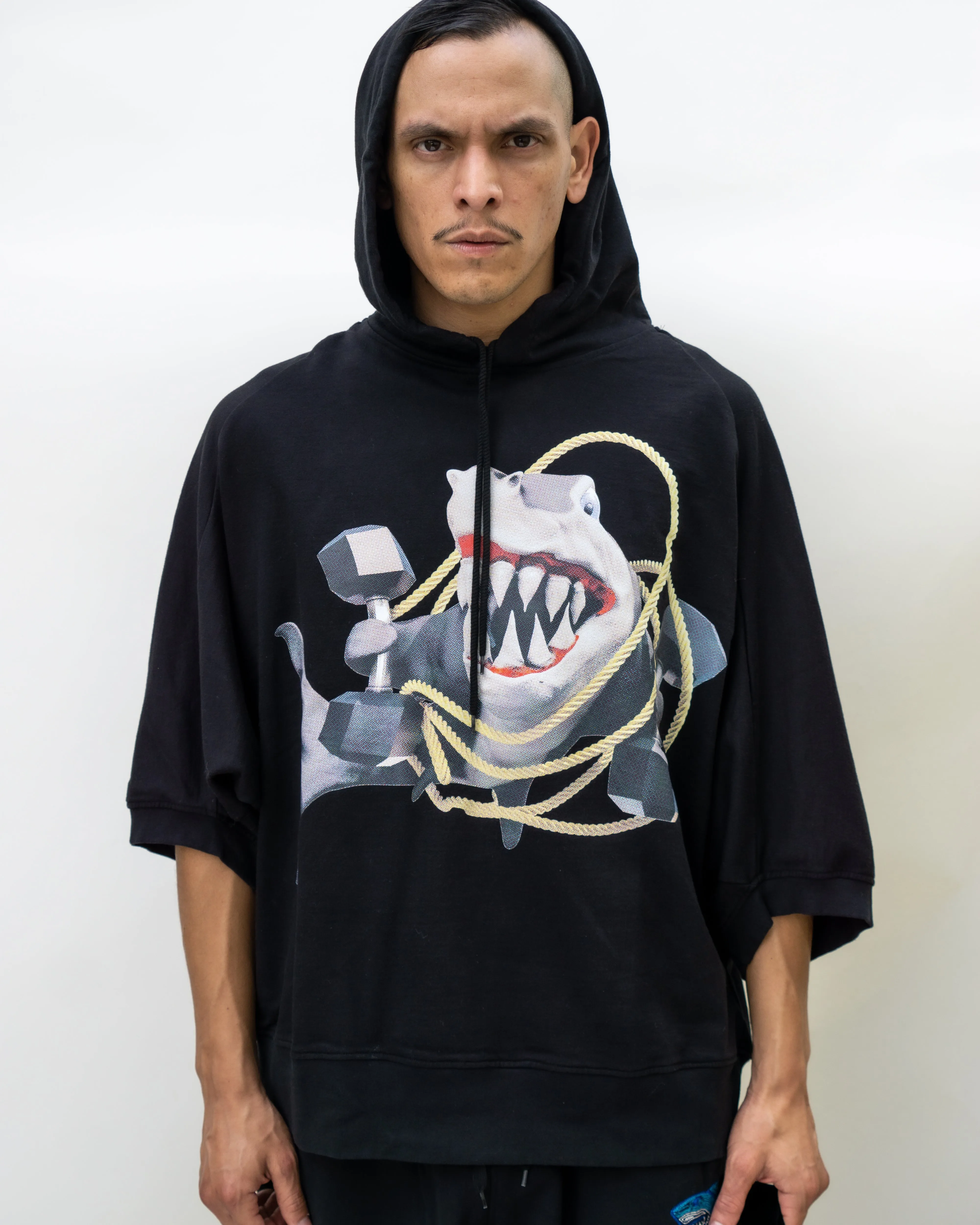 GYM SHARK PULLOVER HOODIE by Bernhard Willhelm SS23