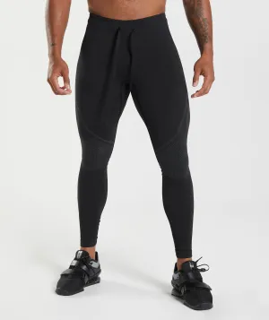 Gymshark 315 Seamless Tights - Black/Charcoal Grey