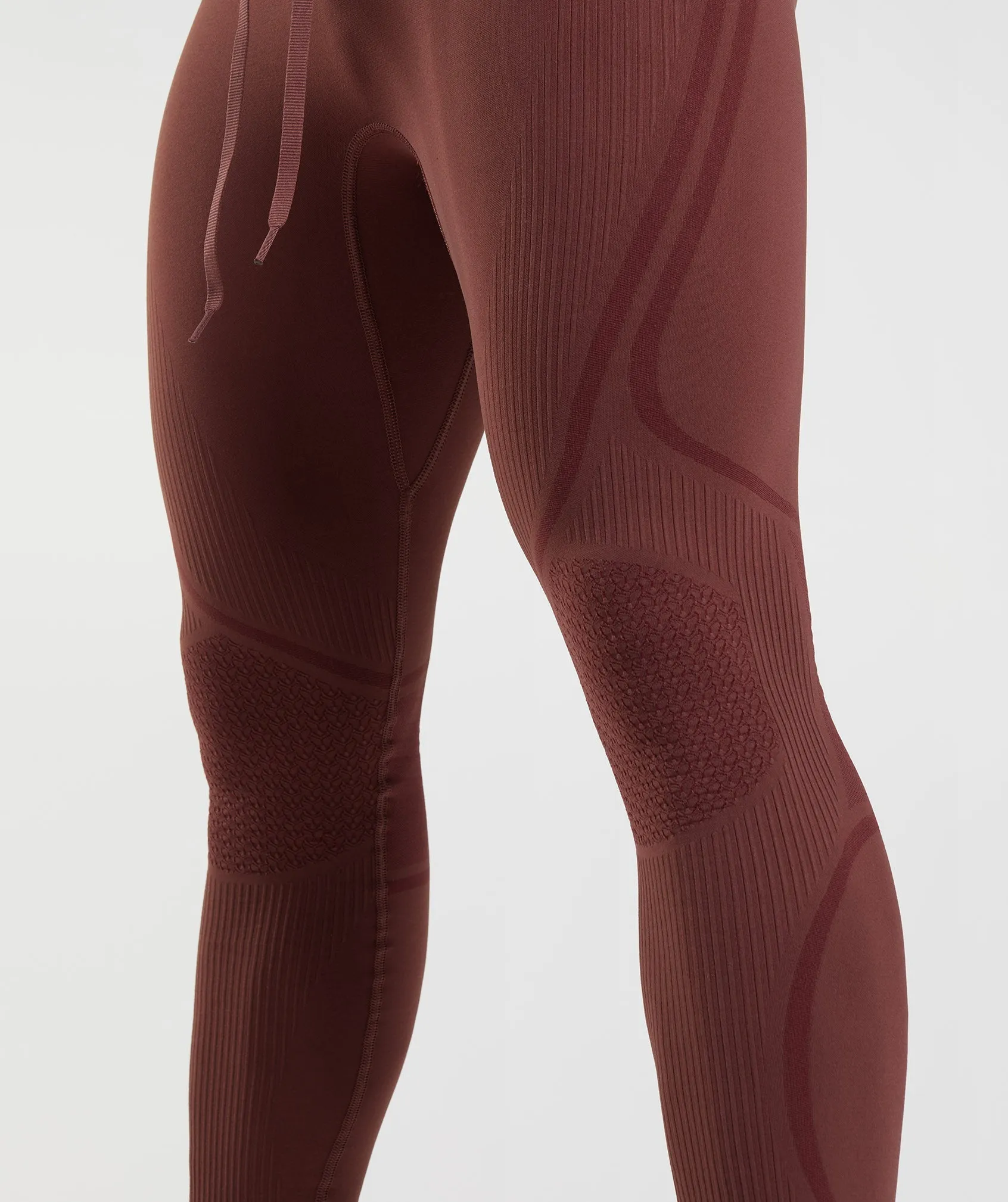 Gymshark 315 Seamless Tights - Cherry Brown/Athletic Maroon