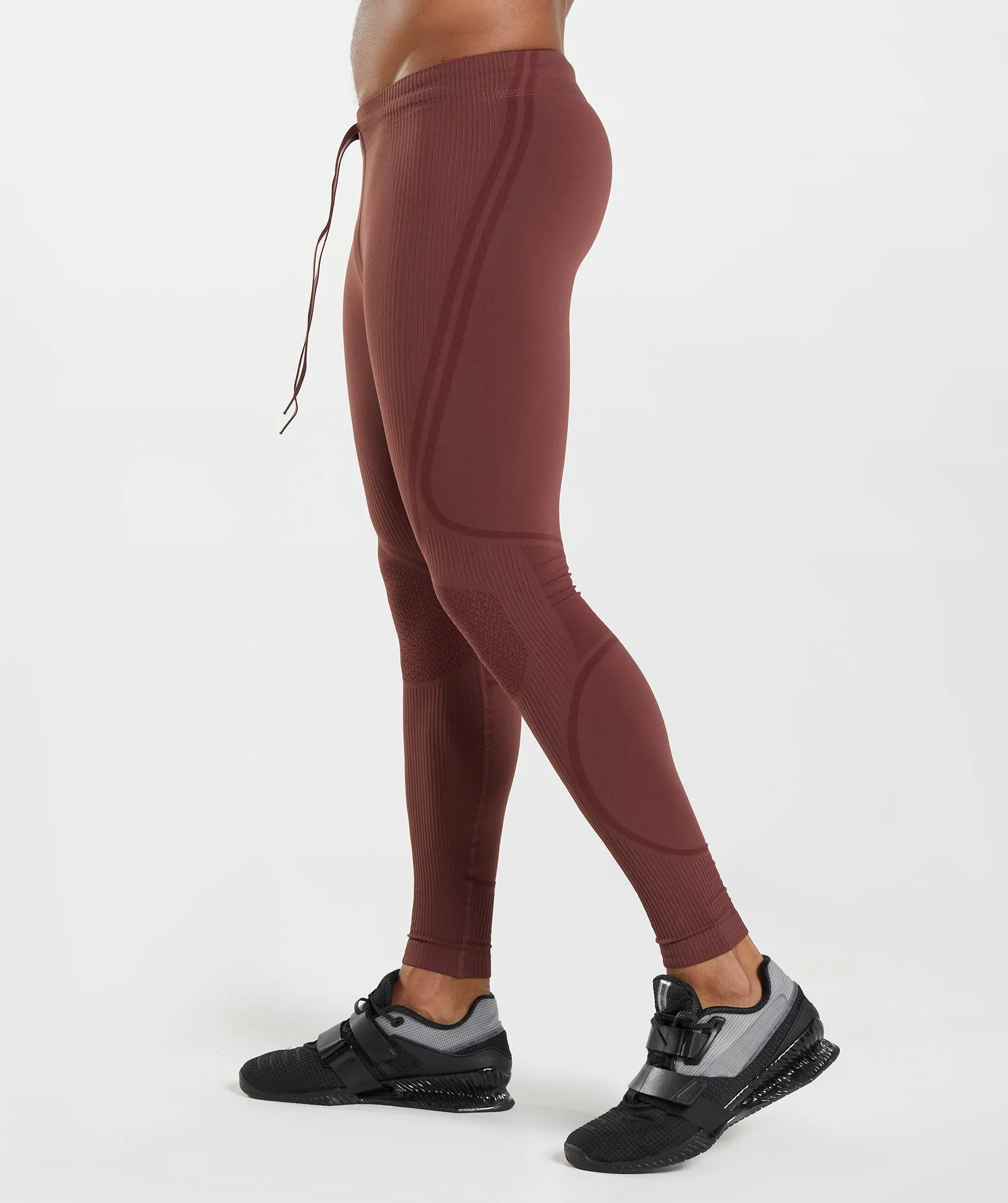 Gymshark 315 Seamless Tights - Cherry Brown/Athletic Maroon