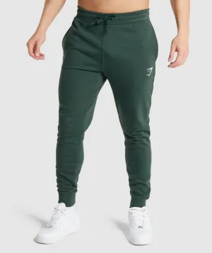 Gymshark Crest Joggers - Dark Green