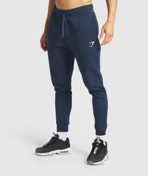 Gymshark Crest Joggers - Navy