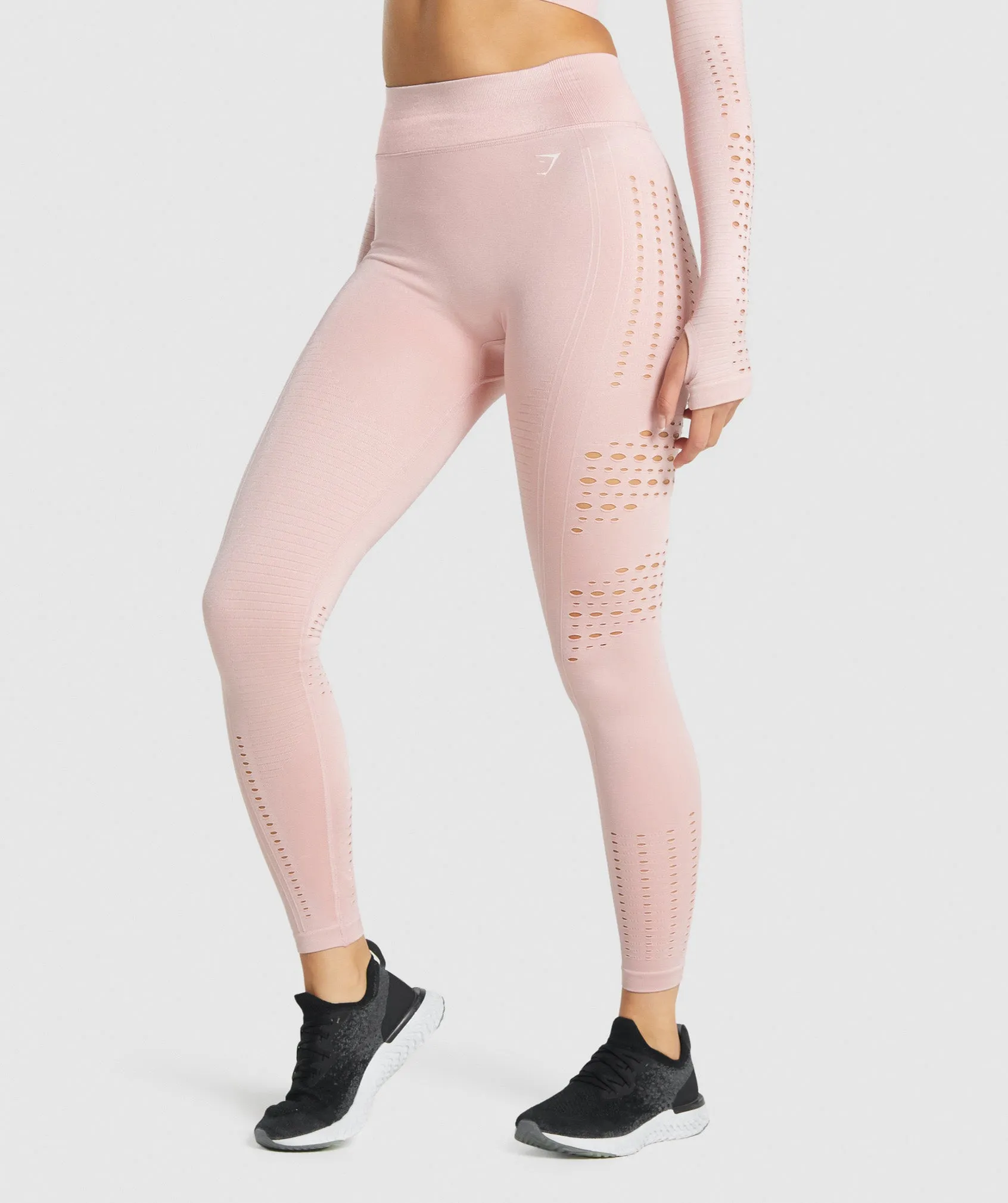 Gymshark Glow Seamless Tights - Light Pink