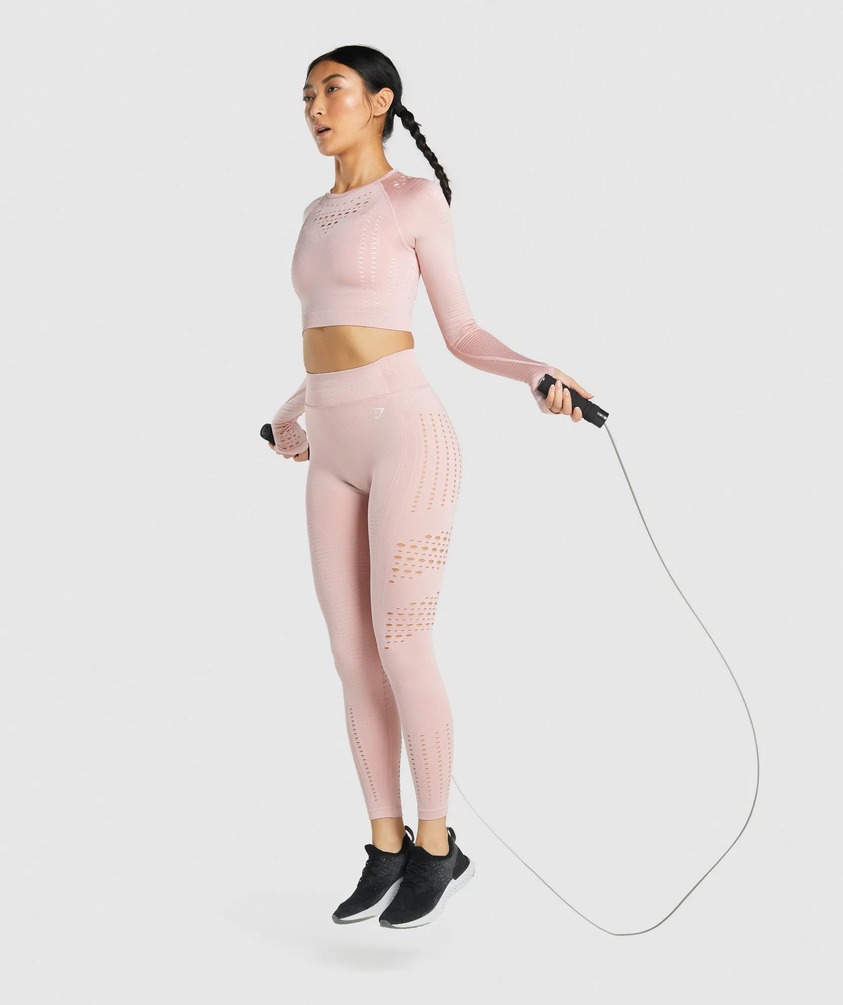 Gymshark Glow Seamless Tights - Light Pink