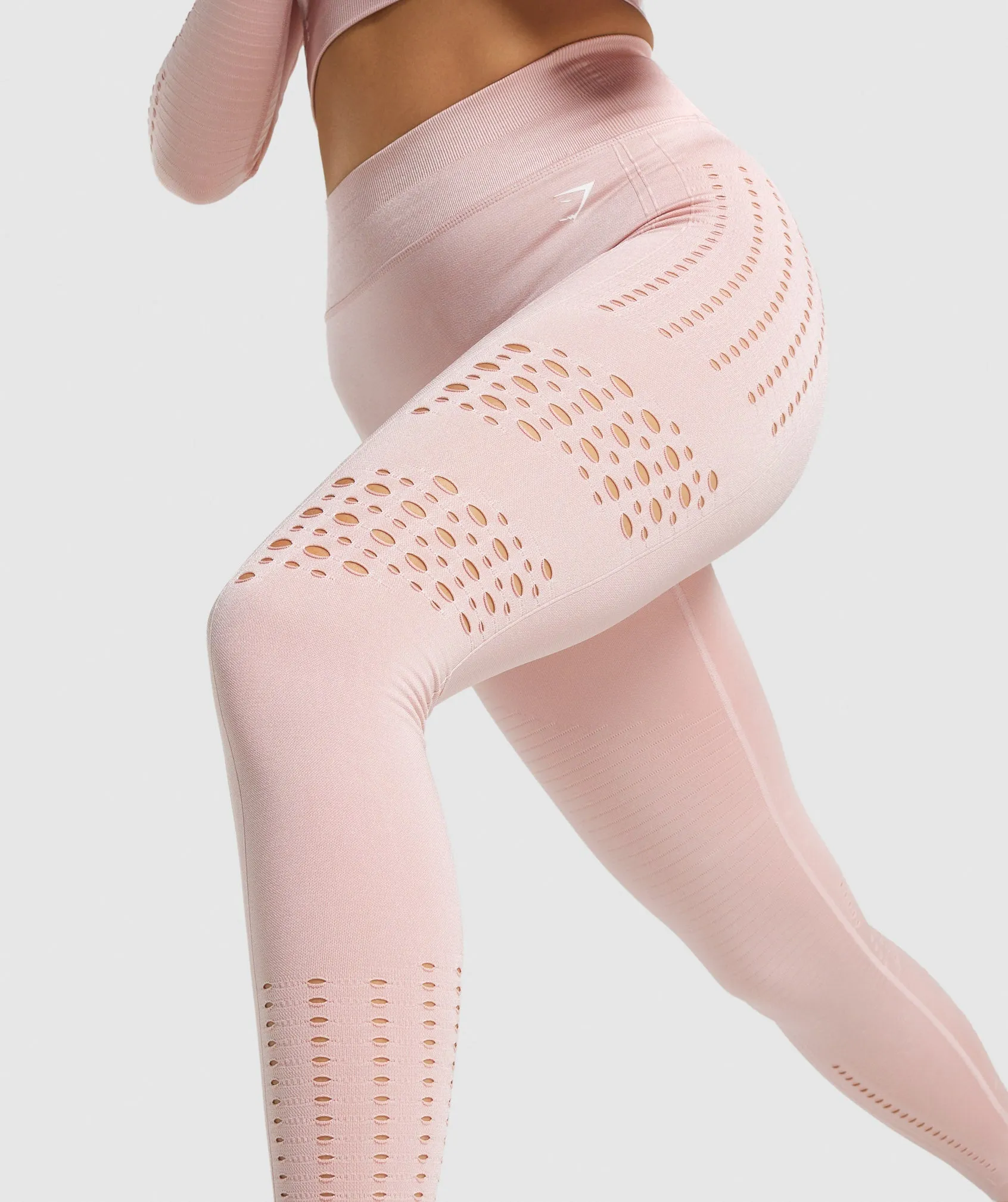 Gymshark Glow Seamless Tights - Light Pink