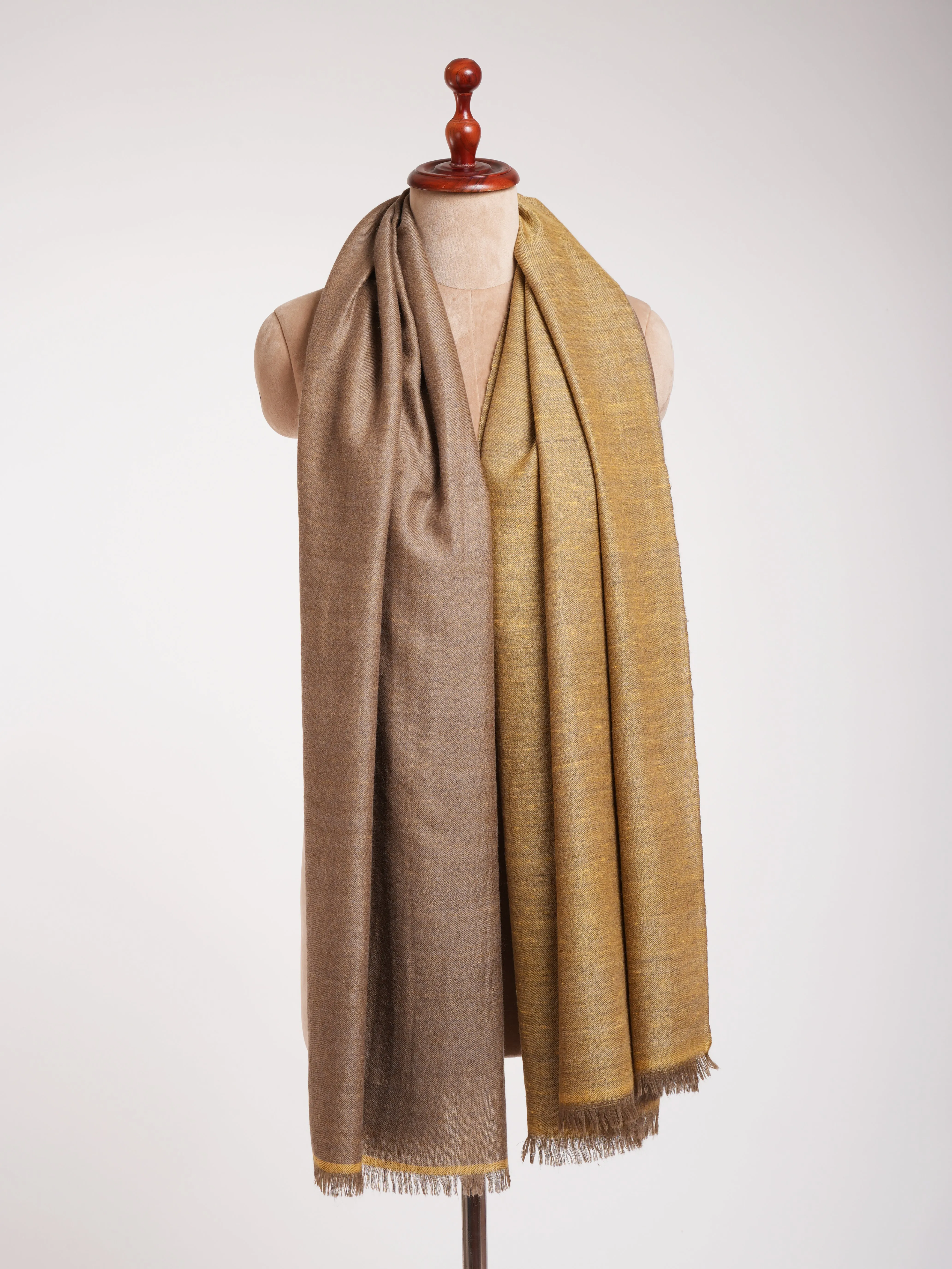 Handwoven Dual Shade Pure Pashmina Shawl