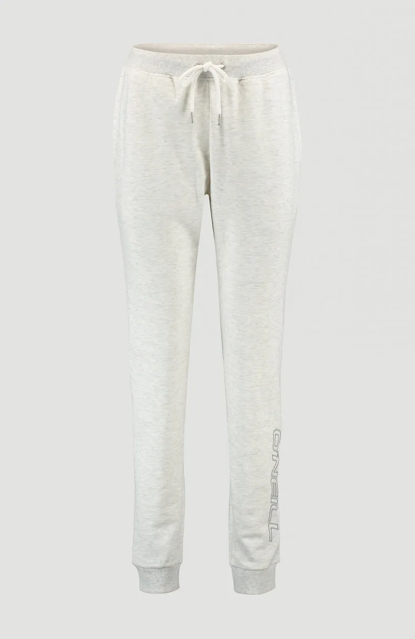 High-Waist Sweatpants | White Melee