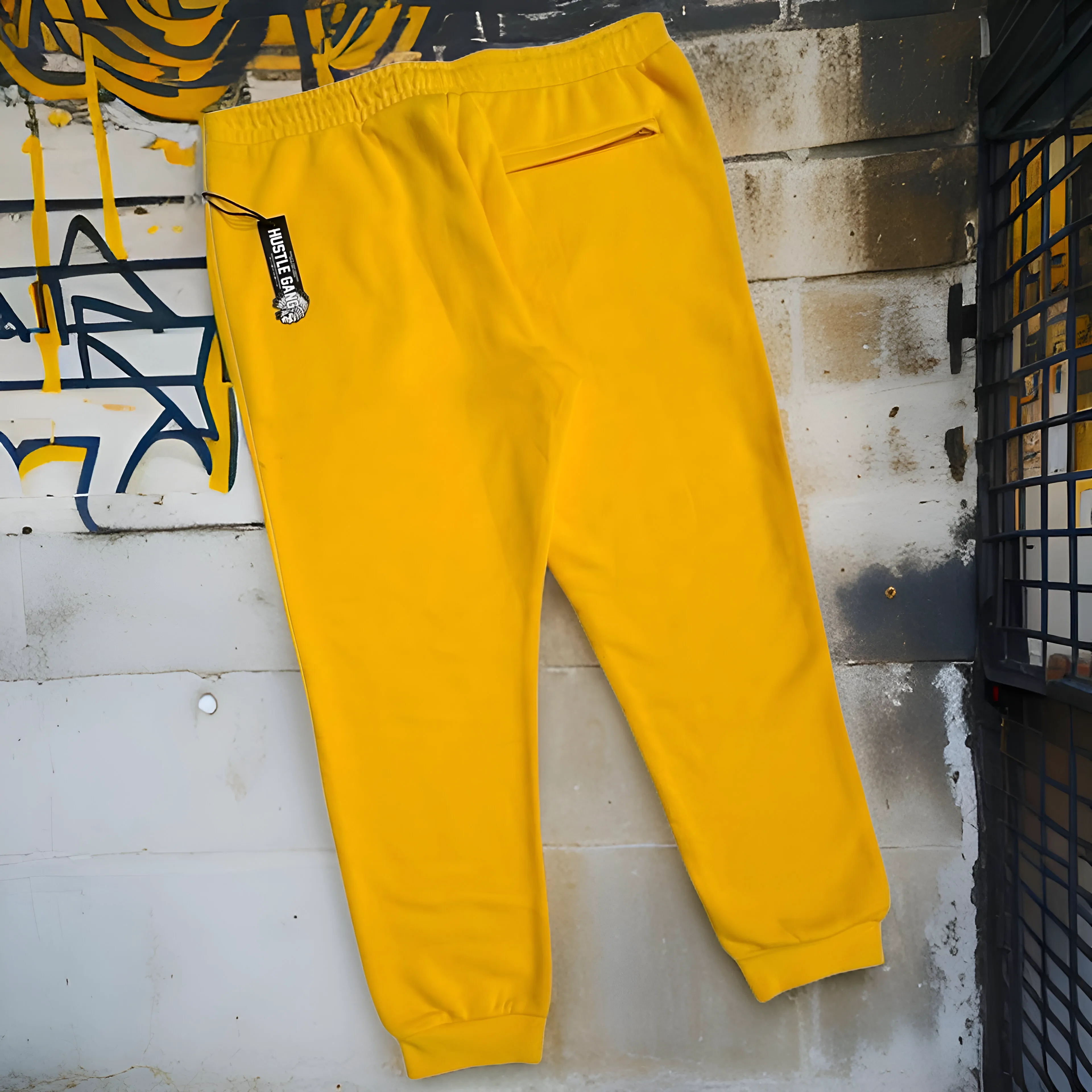 *HUSTLE GANG* (YELLOW-GOLD) ~HSTL~ JOGGER SWEATPANTS