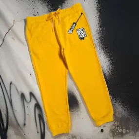 *HUSTLE GANG* (YELLOW-GOLD) ~HSTL~ JOGGER SWEATPANTS