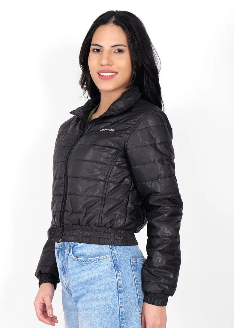 JUMP USA Women Frost Defense Black Quilted Jacket