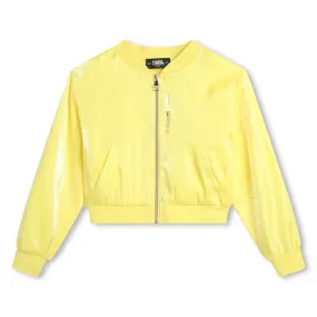 Karl Lagerfeld Yellow Bomber Jacket