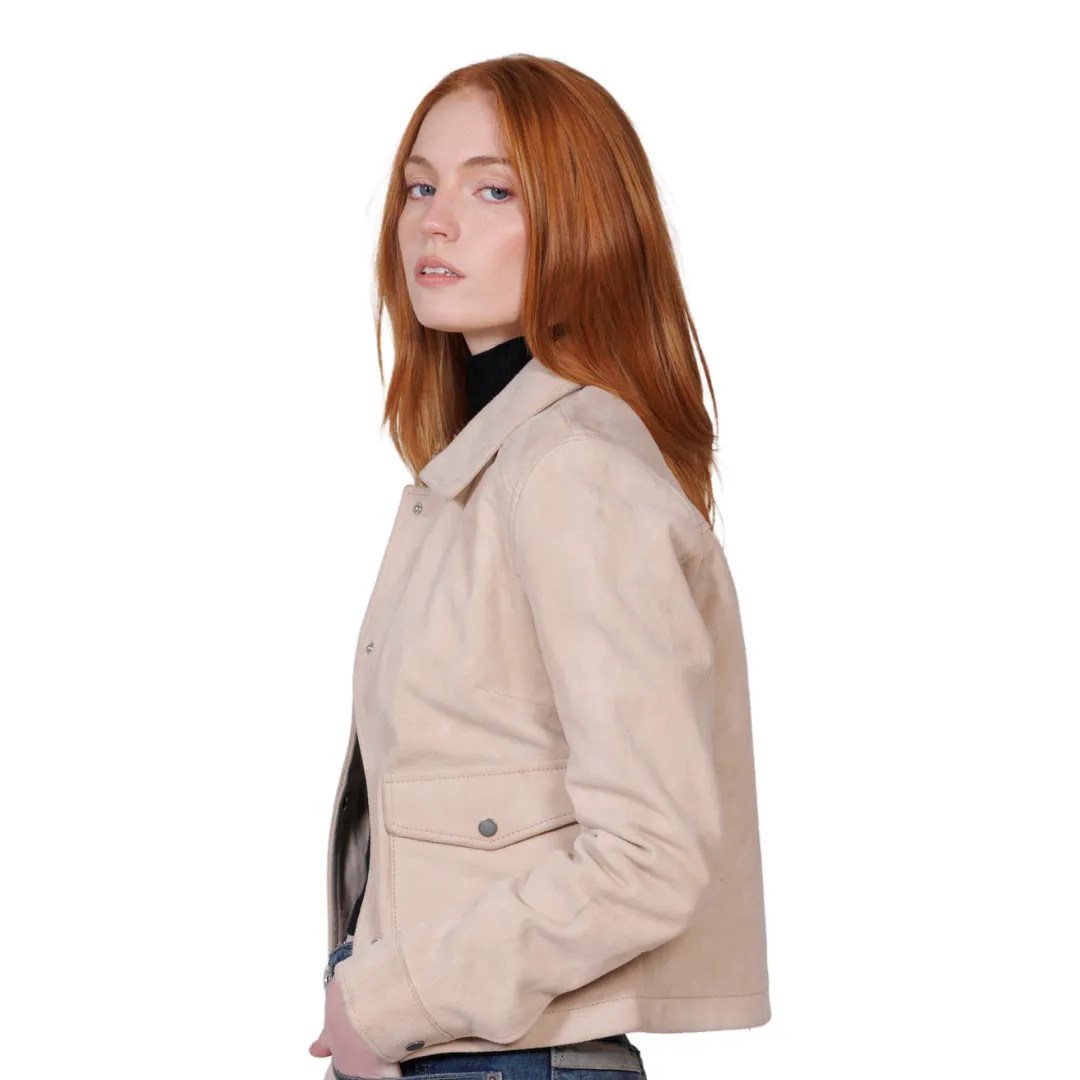 KARLY - Women's Suede Lifestyle Leather Jacket