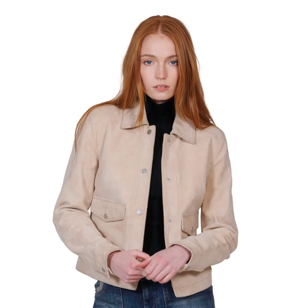 KARLY - Women's Suede Lifestyle Leather Jacket