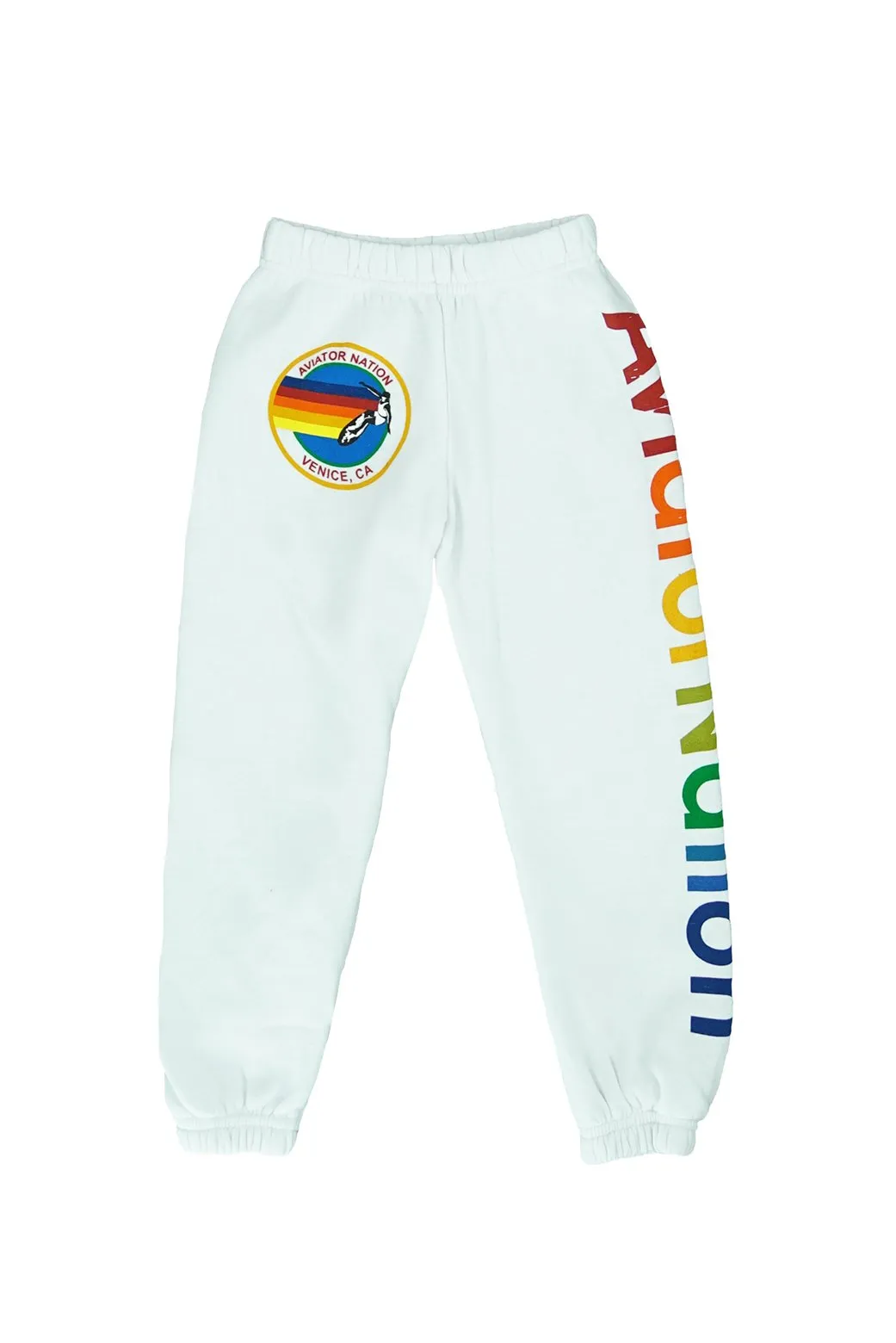 KID'S AVIATOR NATION SWEATPANTS - WHITE