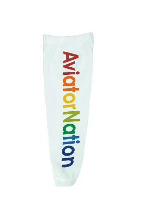 KID'S AVIATOR NATION SWEATPANTS - WHITE