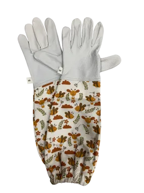 Kids Floral Honey Bee Gloves