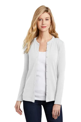 Ladies Concept Stretch Button-Front Cardigan