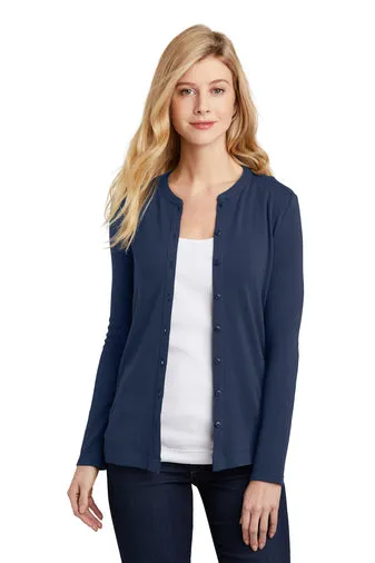 Ladies Concept Stretch Button-Front Cardigan