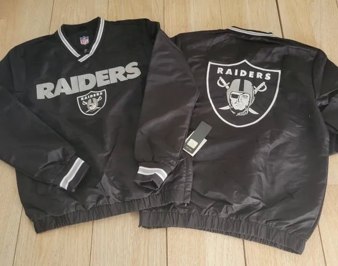 Las Vegas Raiders Black Windbreaker Jacket