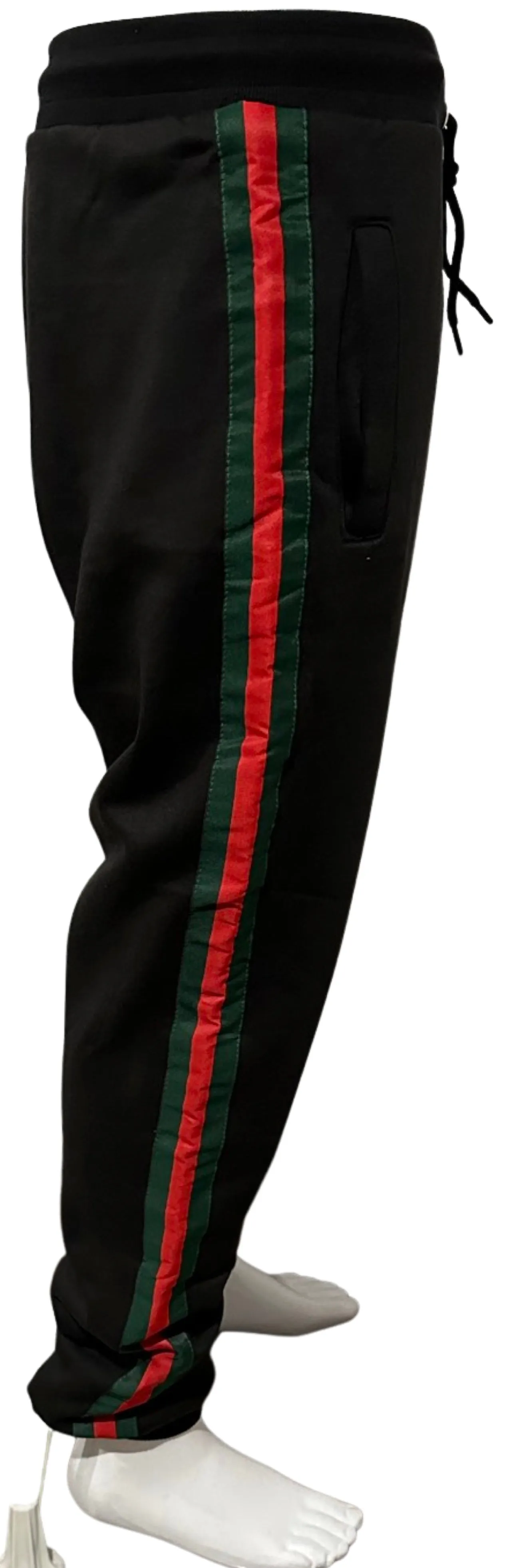 ^LUXURY^ (BLACK-MULTI) LUXURY EMBROIDERED JOGGER SWEATPANTS