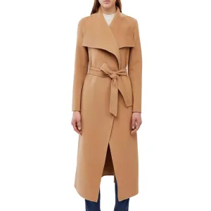 Mackage Women double face wool coat with waterfall collar |MAI| Tan