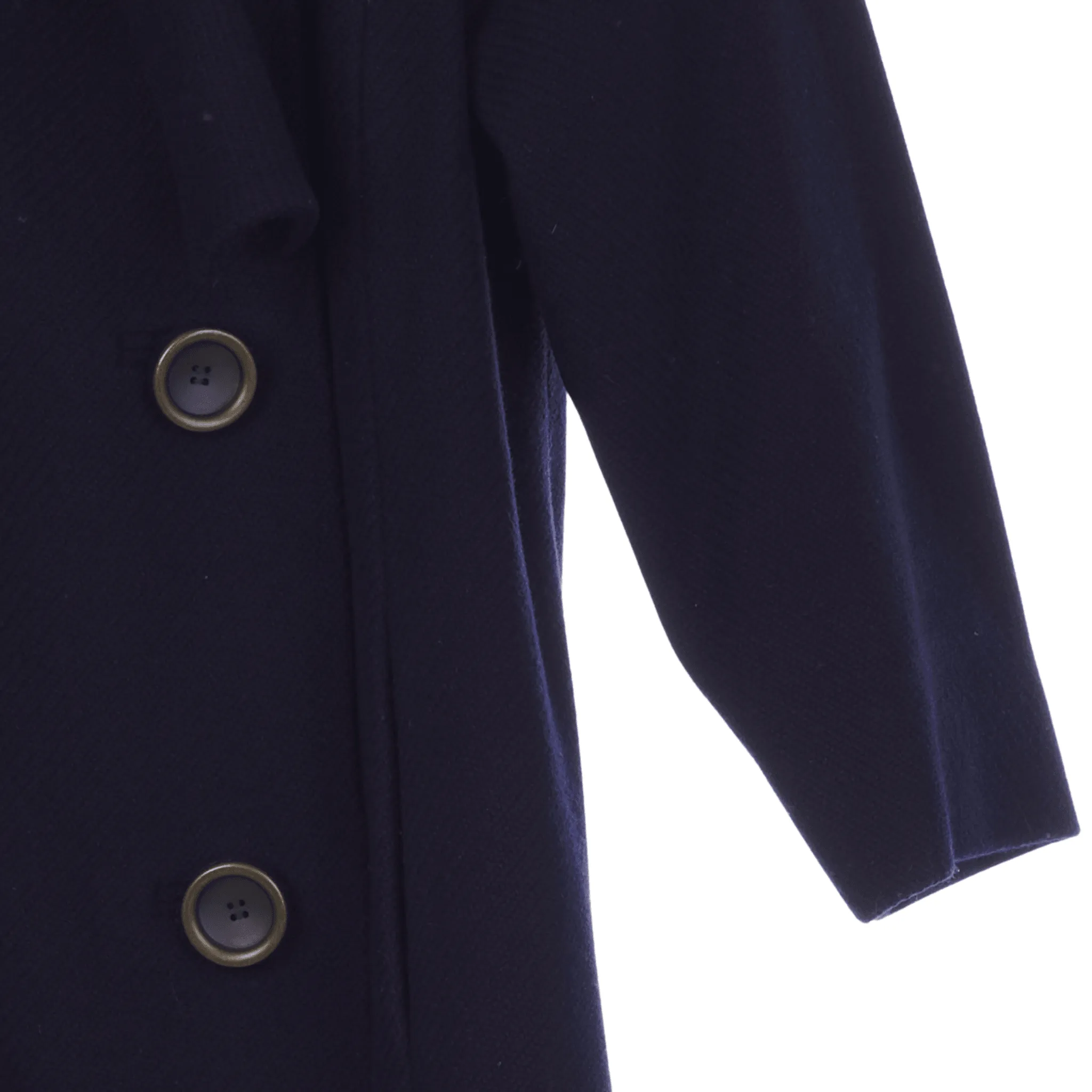 Marc Jacobs Wool Navy Long Sleeved Coat UK Size 10.