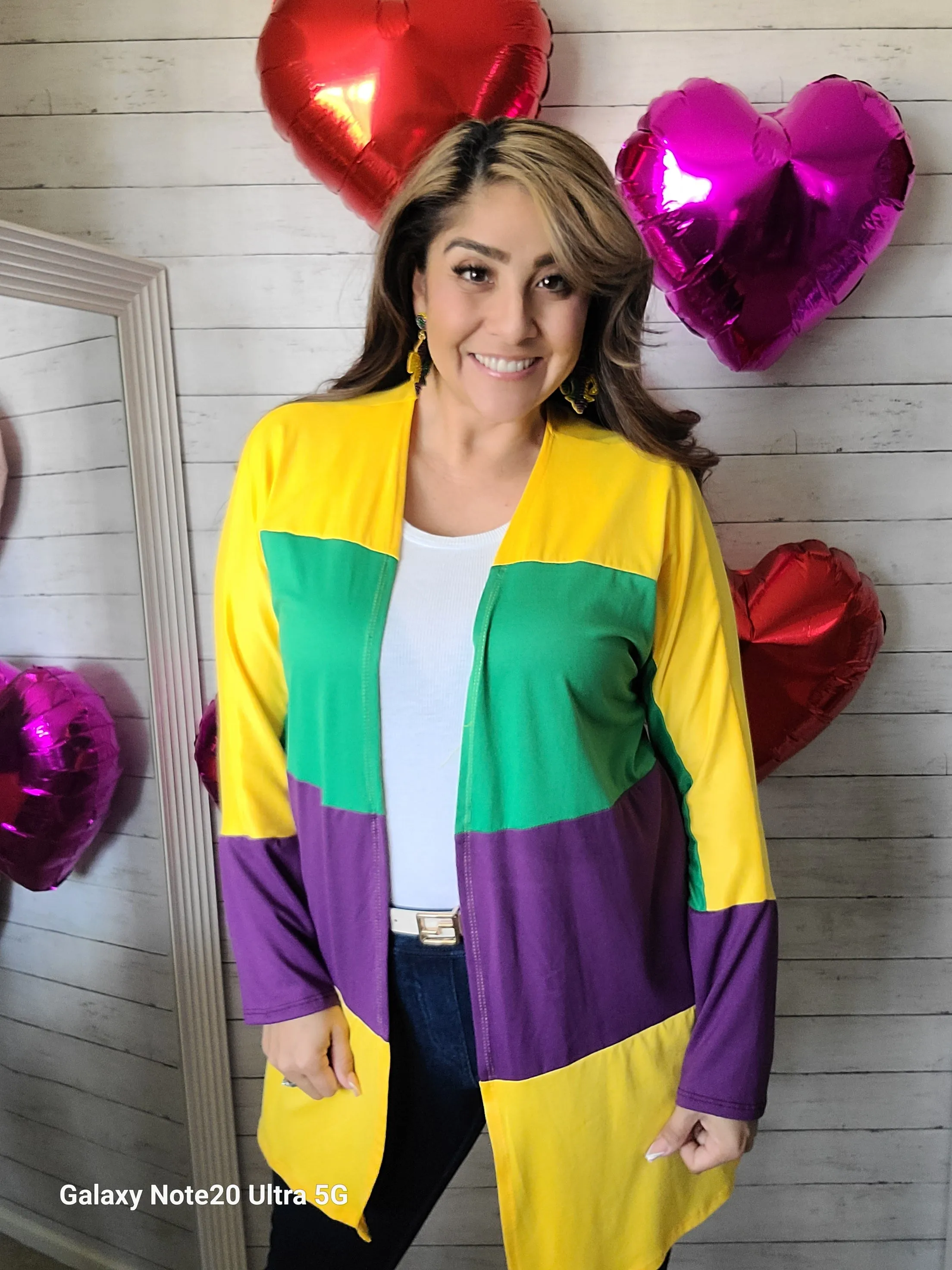 Mardi Gras Open Cardigan