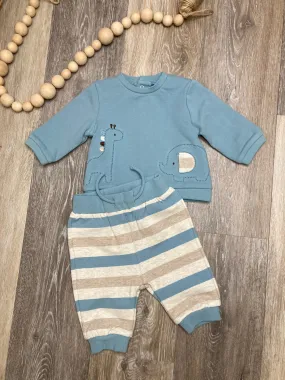 MAY Blue Animal Friends Top and Jogger Set