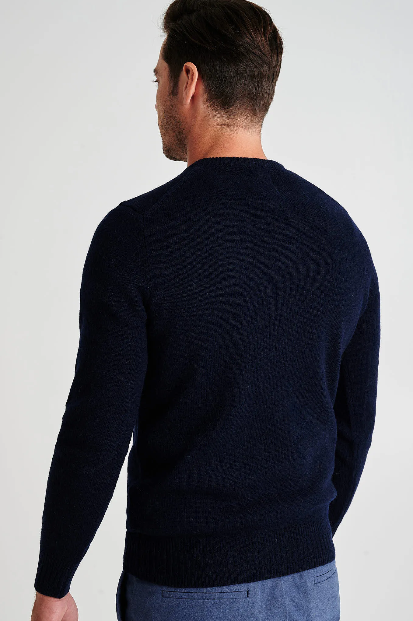 Men's machine washable crew neck sweater