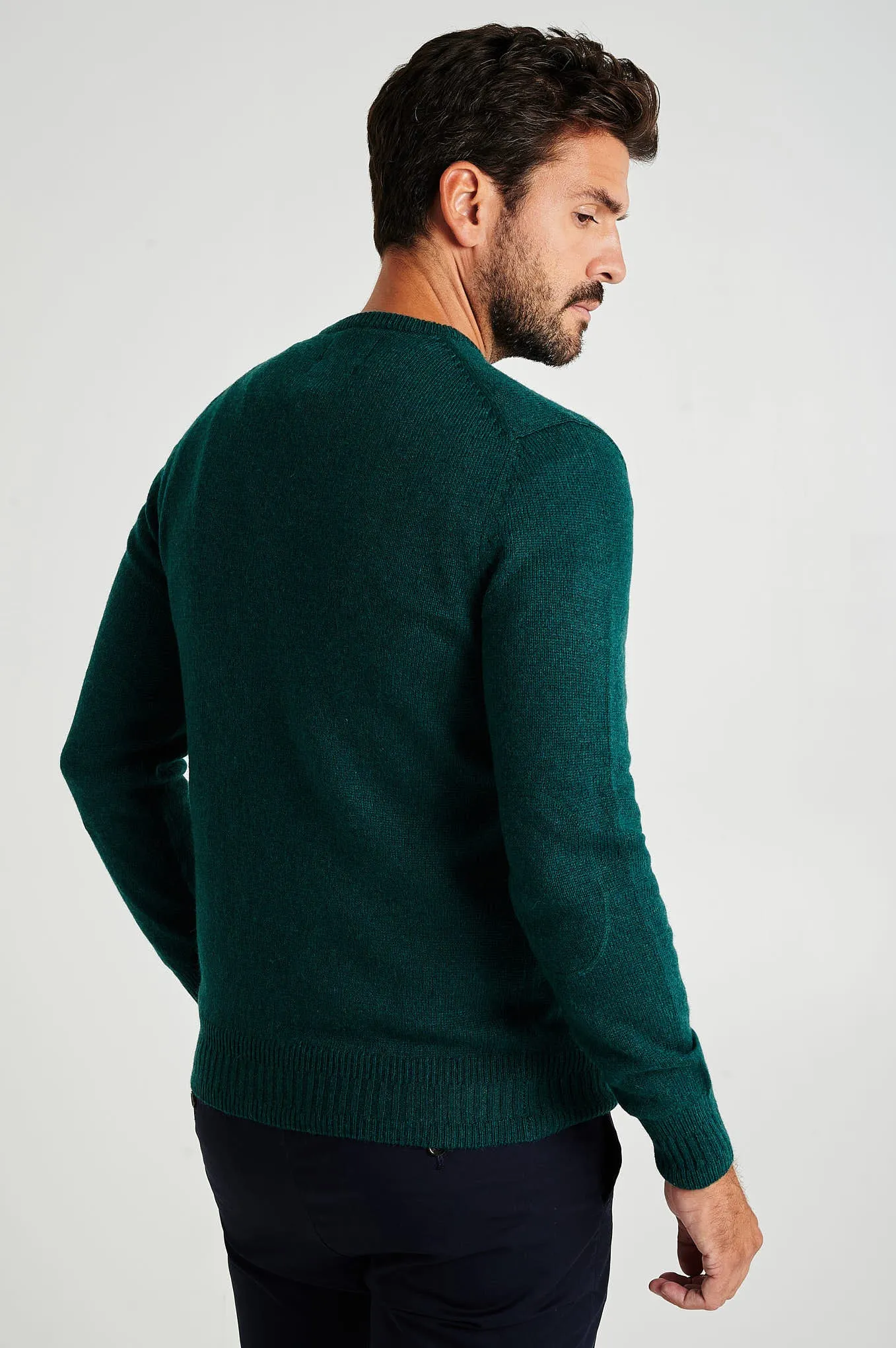 Men's machine washable crew neck sweater