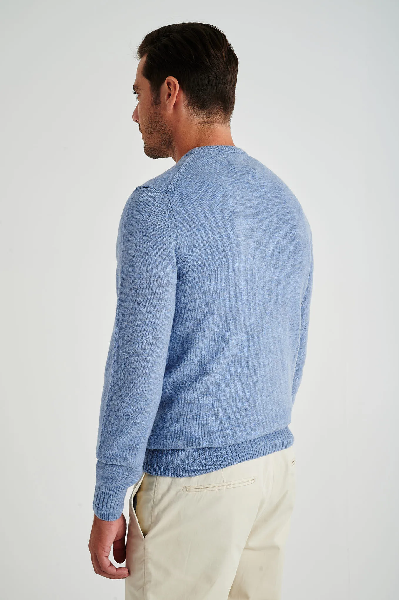 Men's machine washable crew neck sweater