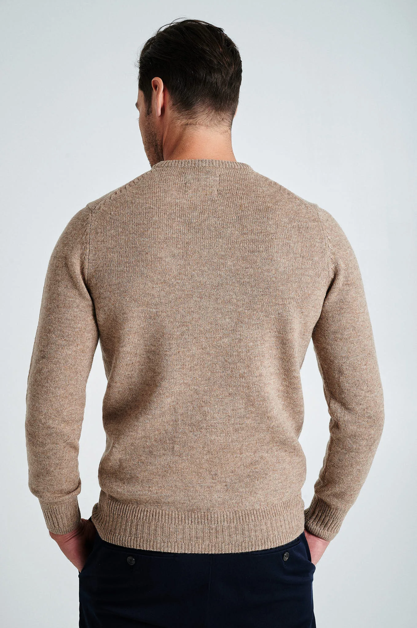 Men's machine washable crew neck sweater