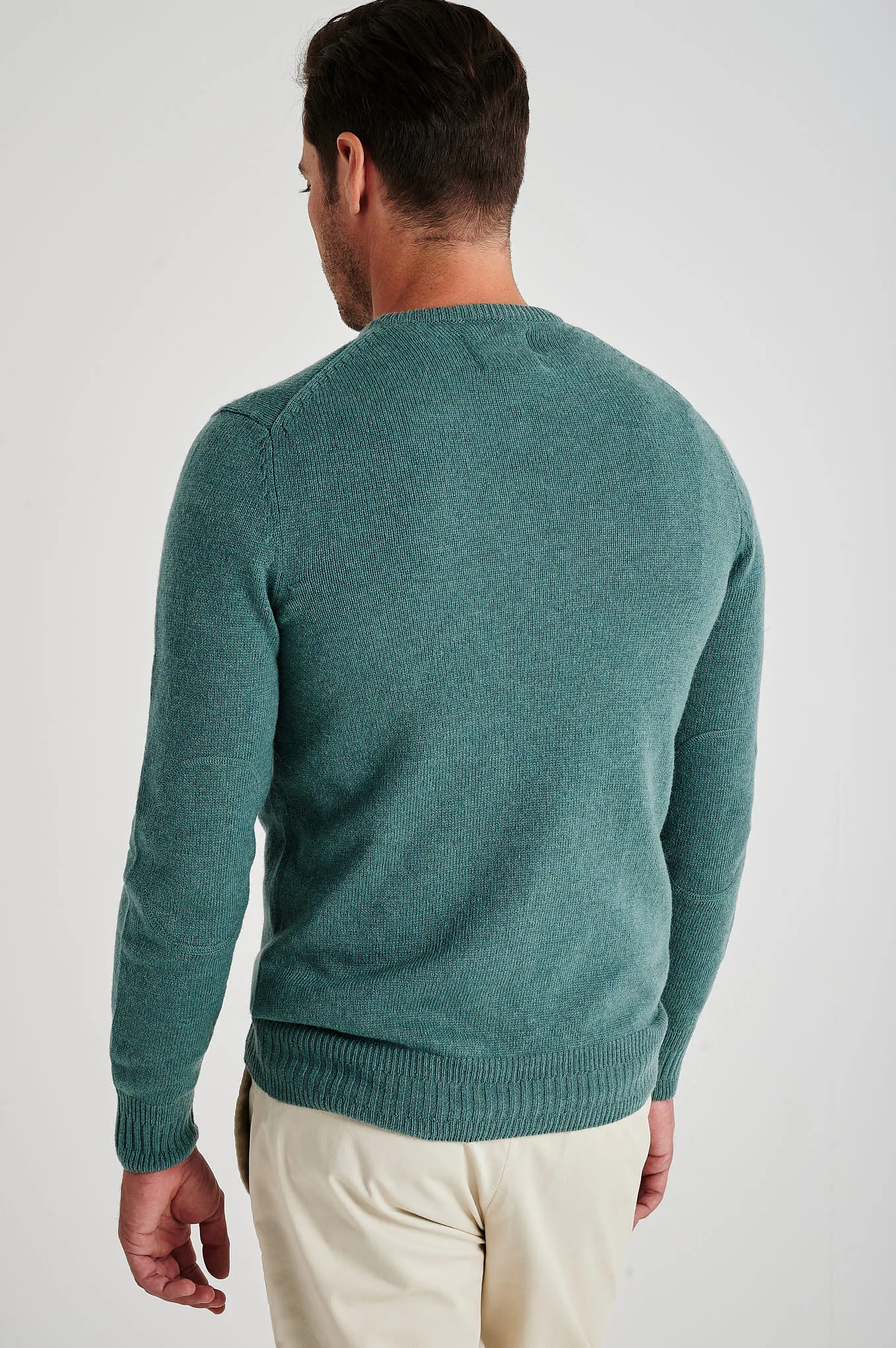 Men's machine washable crew neck sweater