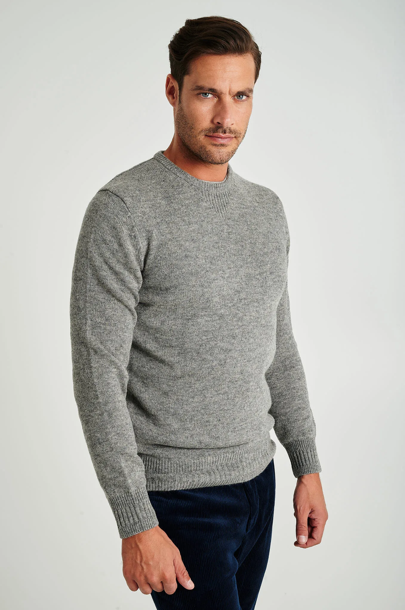 Men's machine washable crew neck sweater