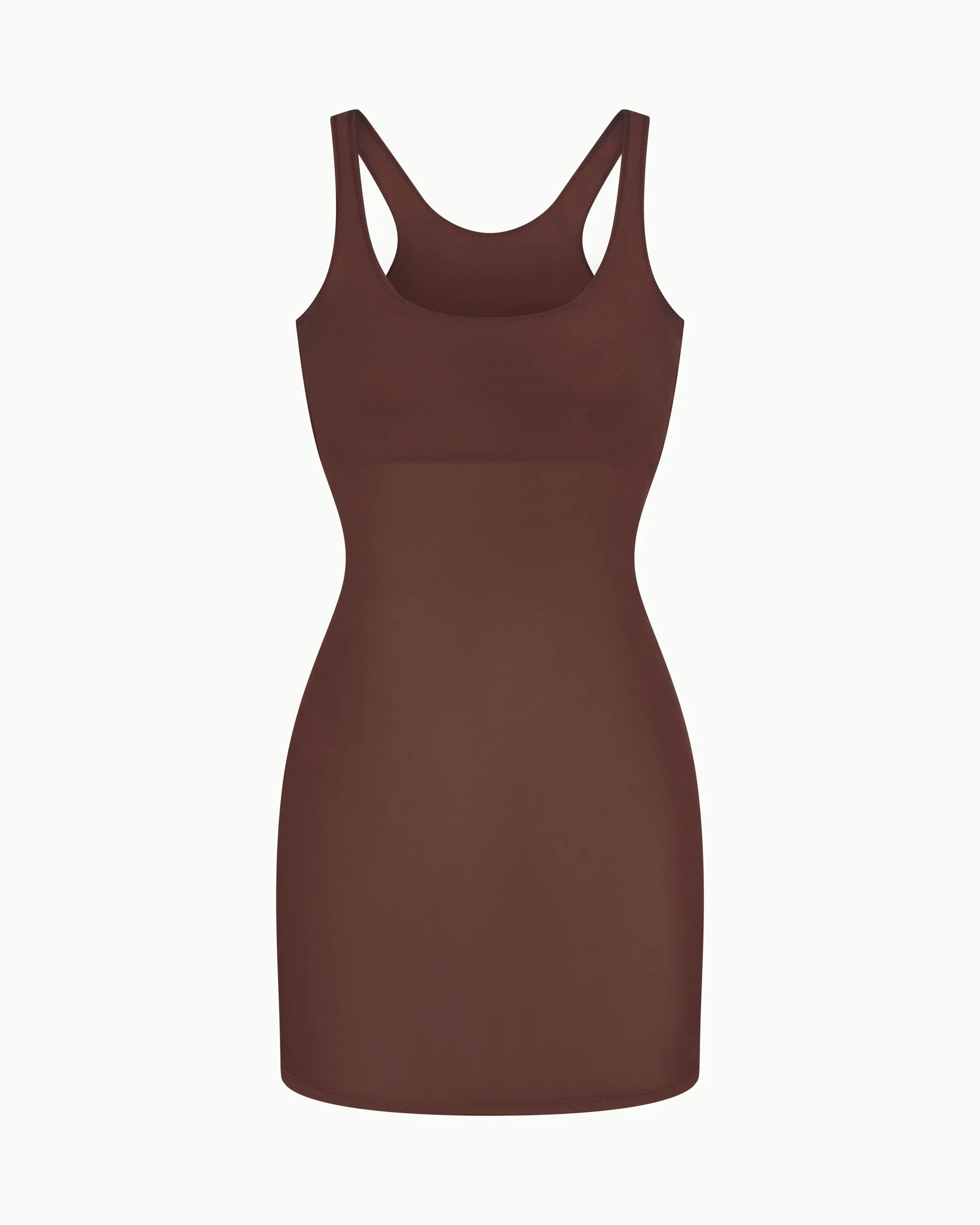 Mesh Swim Mini Dress | Chocolate