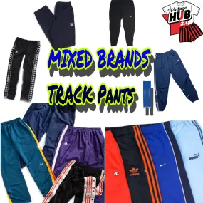 Mixed branded track pants