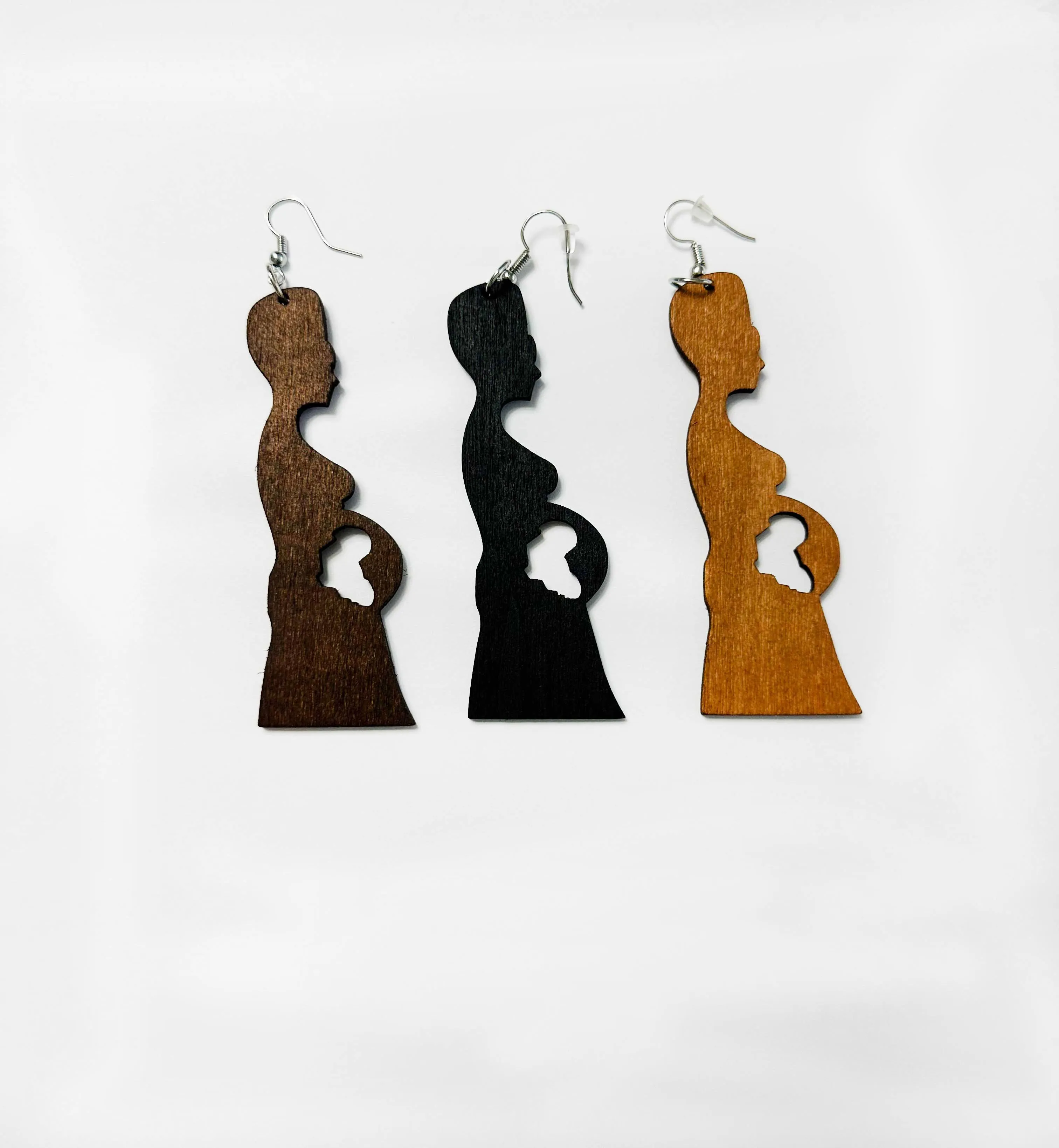 Mother Africa earrings | Africa shaped | Natural hair | Afrocentric earrings | jewelry | African