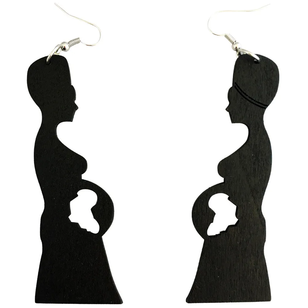 Mother Africa earrings | Africa shaped | Natural hair | Afrocentric earrings | jewelry | African