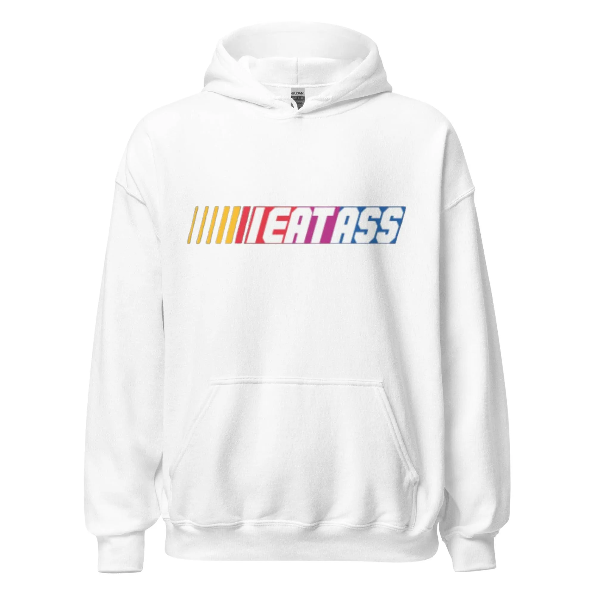 Nascar Hoodie Eat Ass Blended Cotton Unisex Midweight Pullover