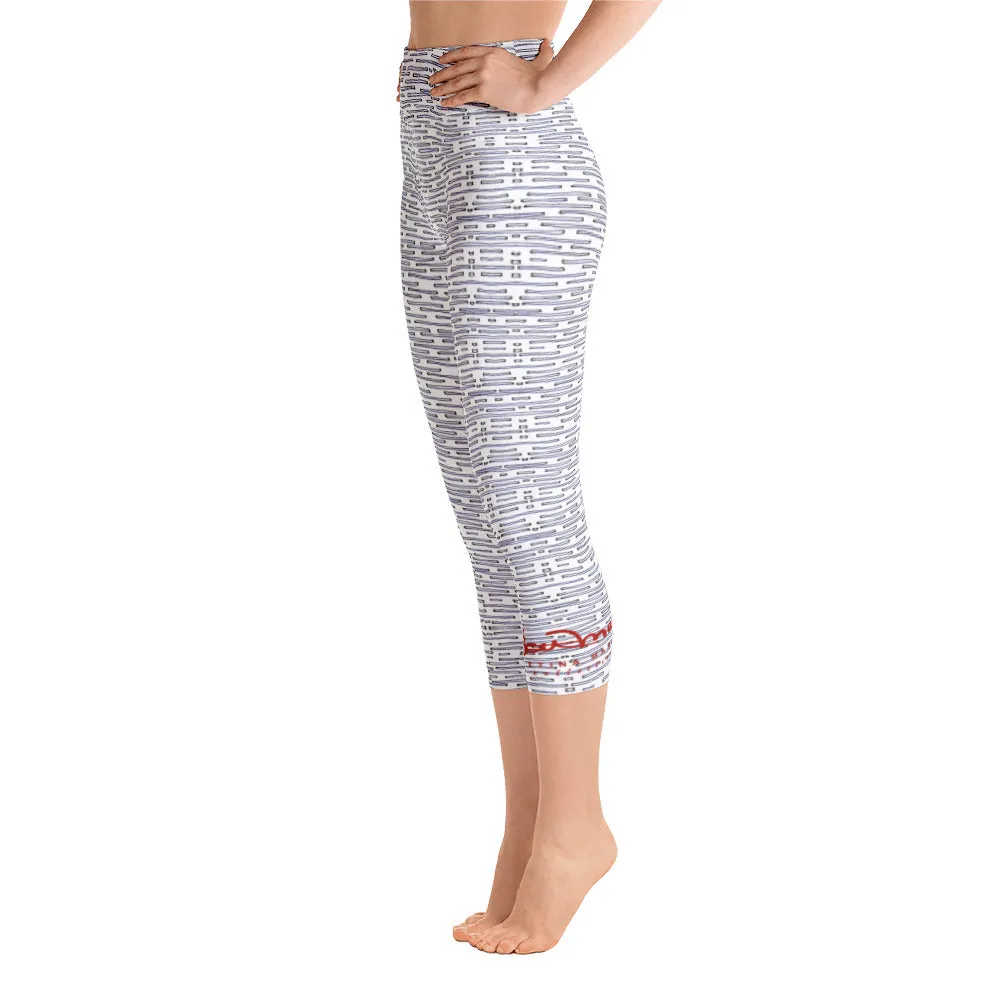 Nautical Crew Yoga Capri Leggings