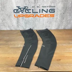 New! Gore C3 Windstopper Cycling Leg Warmers with Zipper Black Men's XL