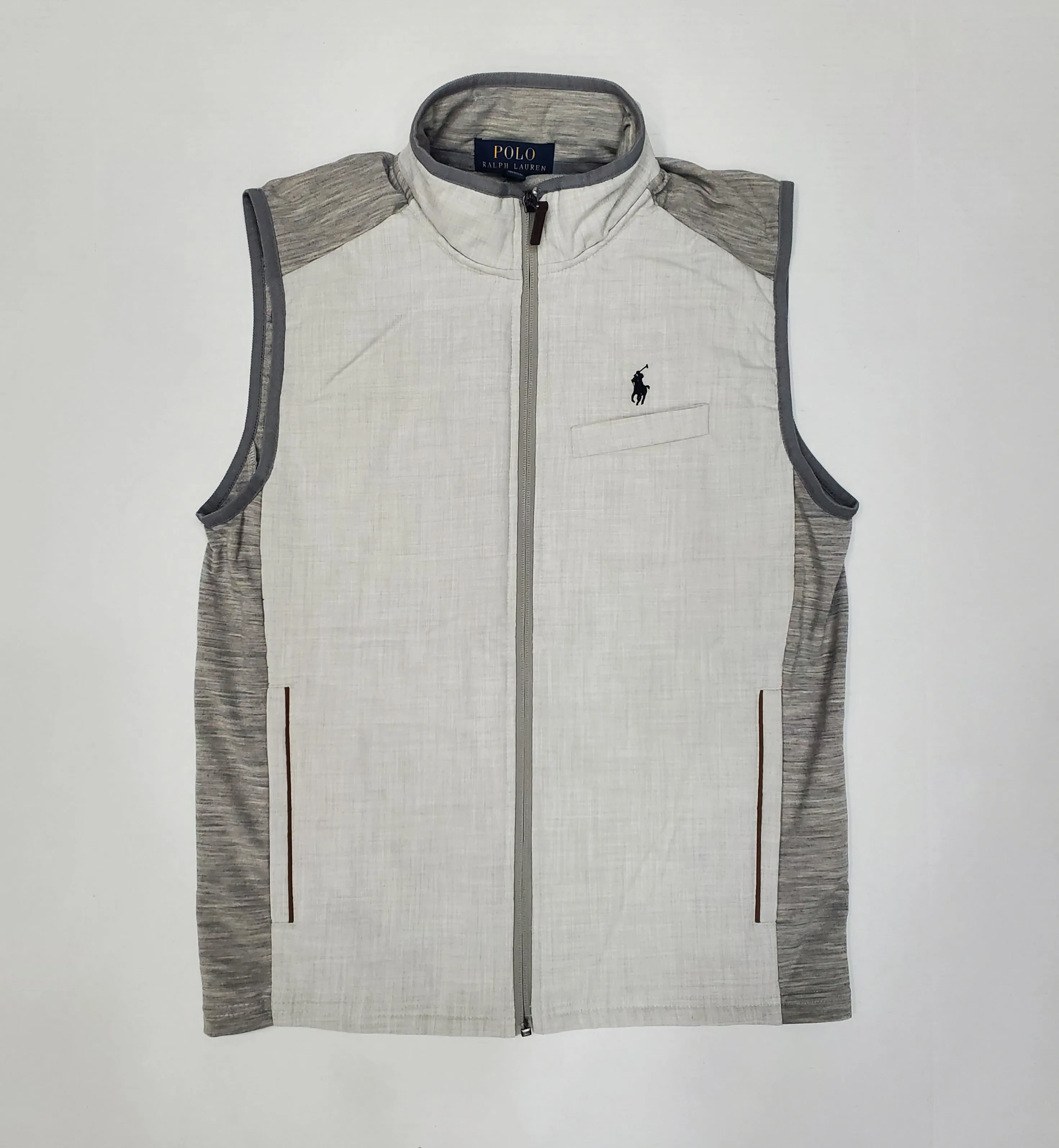 Nwt Polo Ralph Lauren Grey Heather Small Pony Wool-Polyester Blend Vest