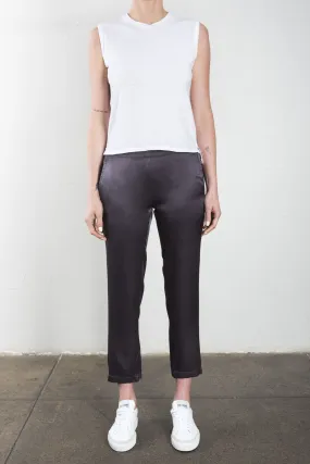 Parker Pant in Vintage Satin - Graphite