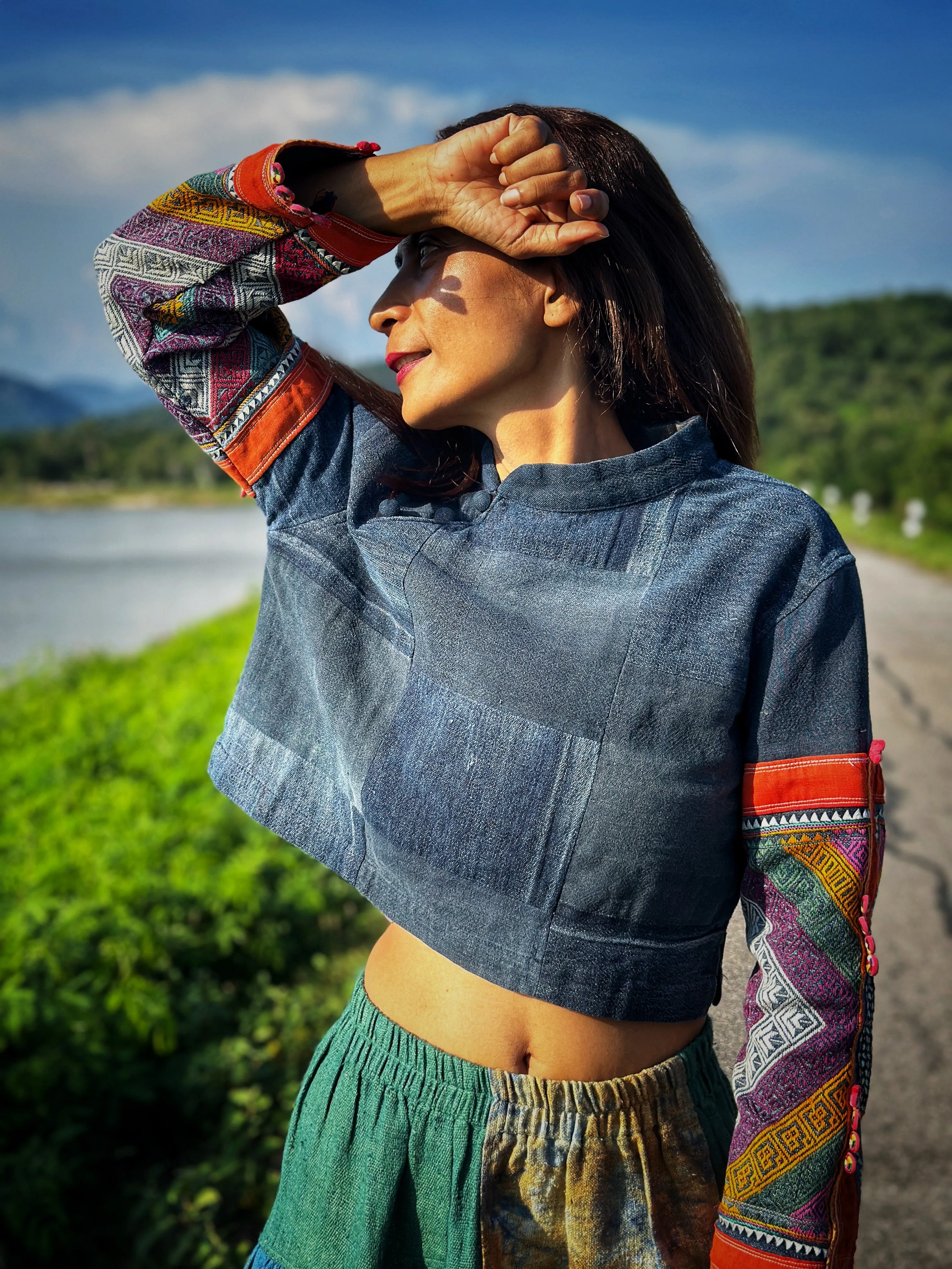 Patchwork Crop Top