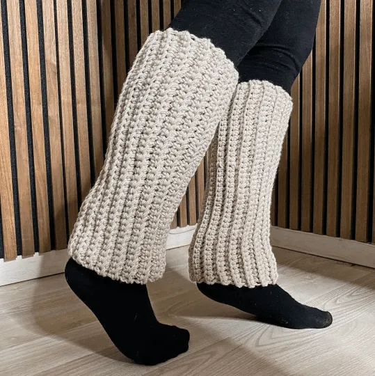 PATTERN: Leg Warmers Ribbed Crochet